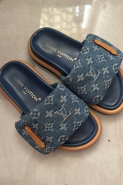 Louis Vuitton Monogram Denim pool pillow by Louis Vuitton — pre-loved on Thrifted.mt