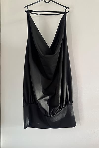 Black Drape Halter Neck dress by SHEIN — pre-loved on Thrifted.mt