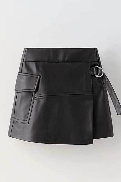 Gonna in pelle by Zara — pre-loved on Thrifted.mt