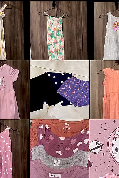 Pakkett ta' ħwejjeġ tas-sajf varjati għall-bniet — pre-loved on Thrifted.mt