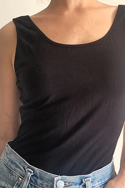 Basic Black Scoop Neck Bodysuit