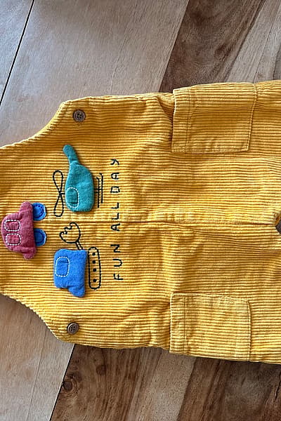 Next baby yellow corduroy overalls by Next — pre-loved on Thrifted.mt
