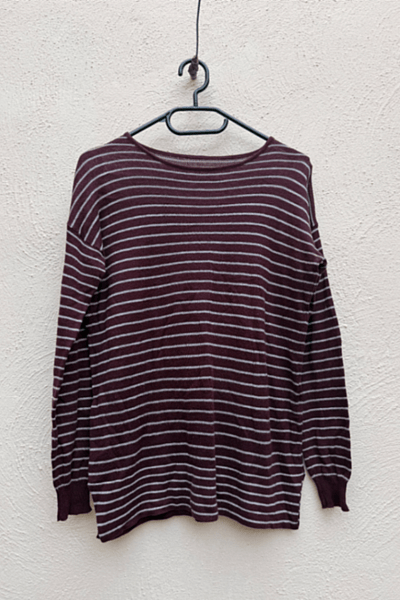 Ġamper maħdum fin b'strixxi — pre-loved on Thrifted.mt