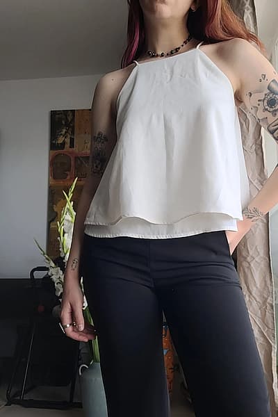 Top tal-Mango Abjad by Mango — pre-loved on Thrifted.mt