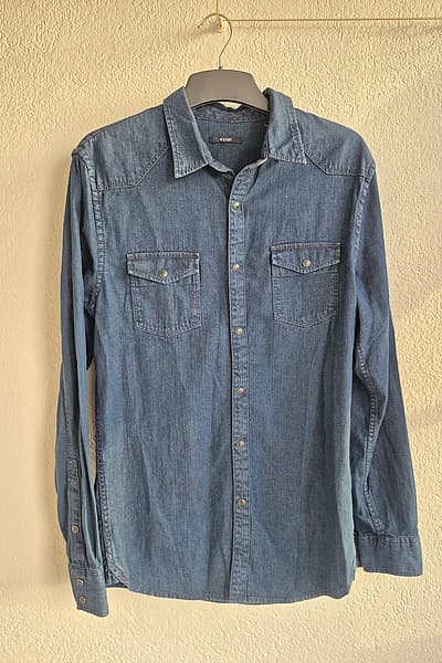 KIABI Denim Western Shirt man
