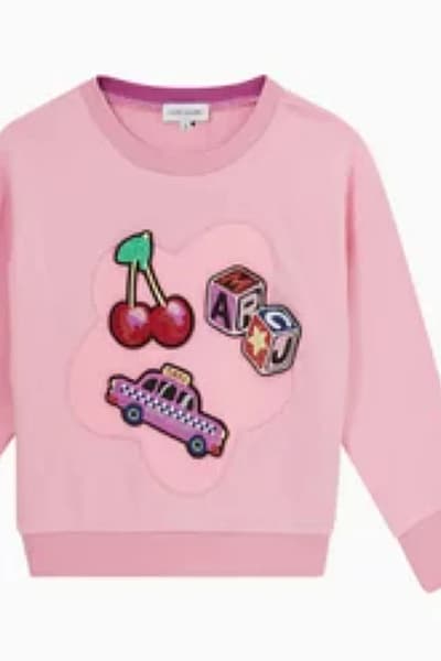Marc Jacobs pink graphic sweatshirt by Marc Jacobs — pre-loved on Thrifted.mt